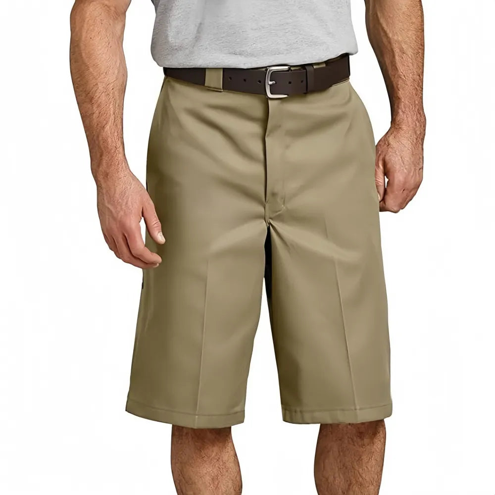 Loose Fit Cell Phone Pocket 13' Shorts-Menswear Classic Pocket Casual