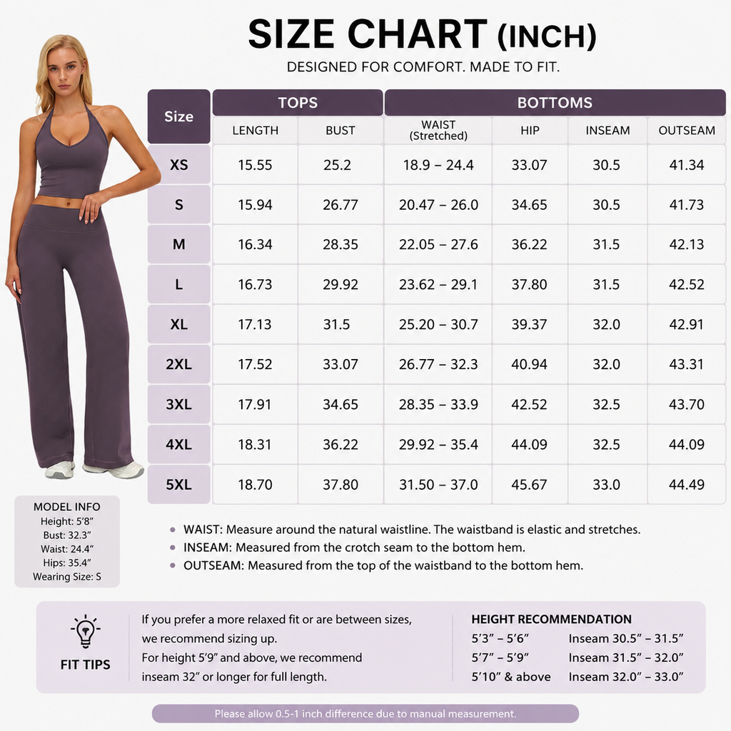 Women’s Plain Crop Cami Top & Flare Leg Pants Sports Set