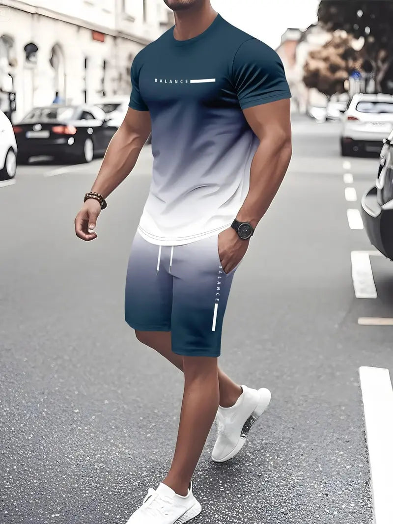 Men's Gradient Fitness 2-Piece Set