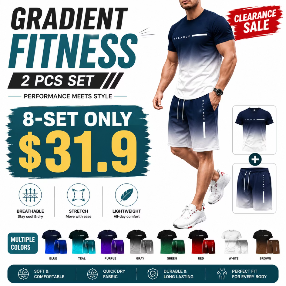 Men's Gradient Fitness 2-Piece Set