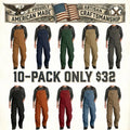 Men's Denim Bib Overalls, Workwear with Adjustable Straps and Convenient Tool Pockets