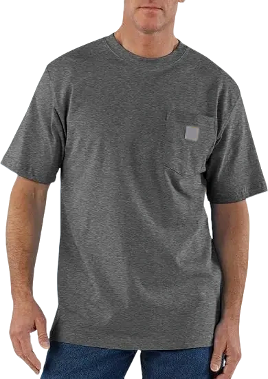 Men's Workwear Loose Fit Heavyweight Short-Sleeve Pocket T-Shirt (Also Available in Big & Tall)