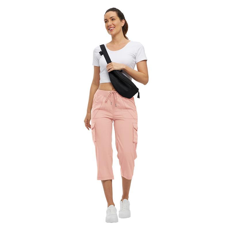 Multi Pocket Capri Cargo Pants