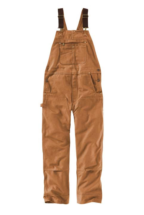 Men's Denim Bib Overalls, Workwear with Adjustable Straps and Convenient Tool Pockets