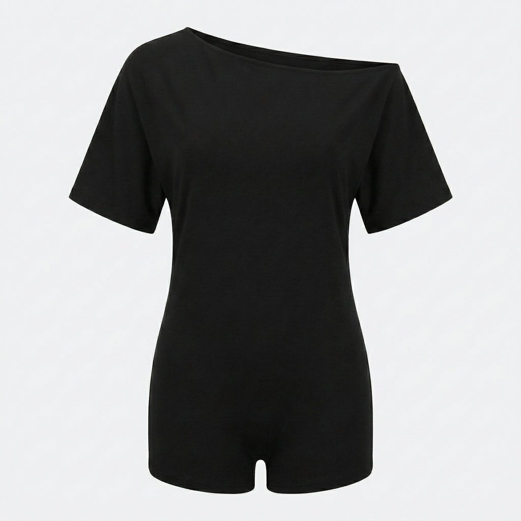 Women's 2-Piece Off-Shoulder Top & Shorts Lounge Set