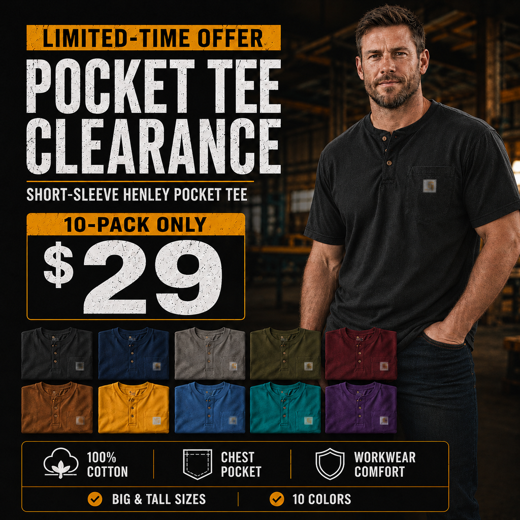 Men's Heavyweight Work Polo with pocket