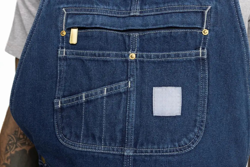 🔥Last Day Promotion!Men's Denim Bib Overalls, Workwear with Adjustable Straps and Convenient Tool Pockets