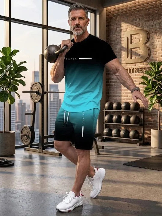 Men's Gradient Fitness 2-Piece Set