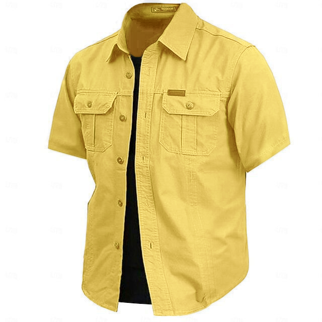 Direct Selling - Cow pattern casual men's work shirt short sleeves
