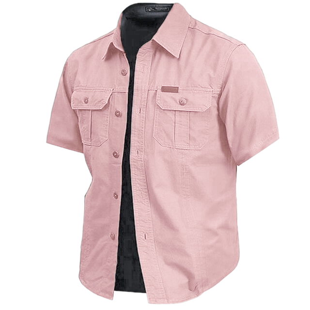 Direct Selling - Cow pattern casual men's work shirt short sleeves