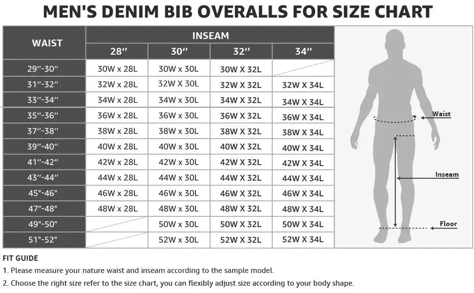 🔥Last Day Promotion!Men's Denim Bib Overalls, Workwear with Adjustable Straps and Convenient Tool Pockets