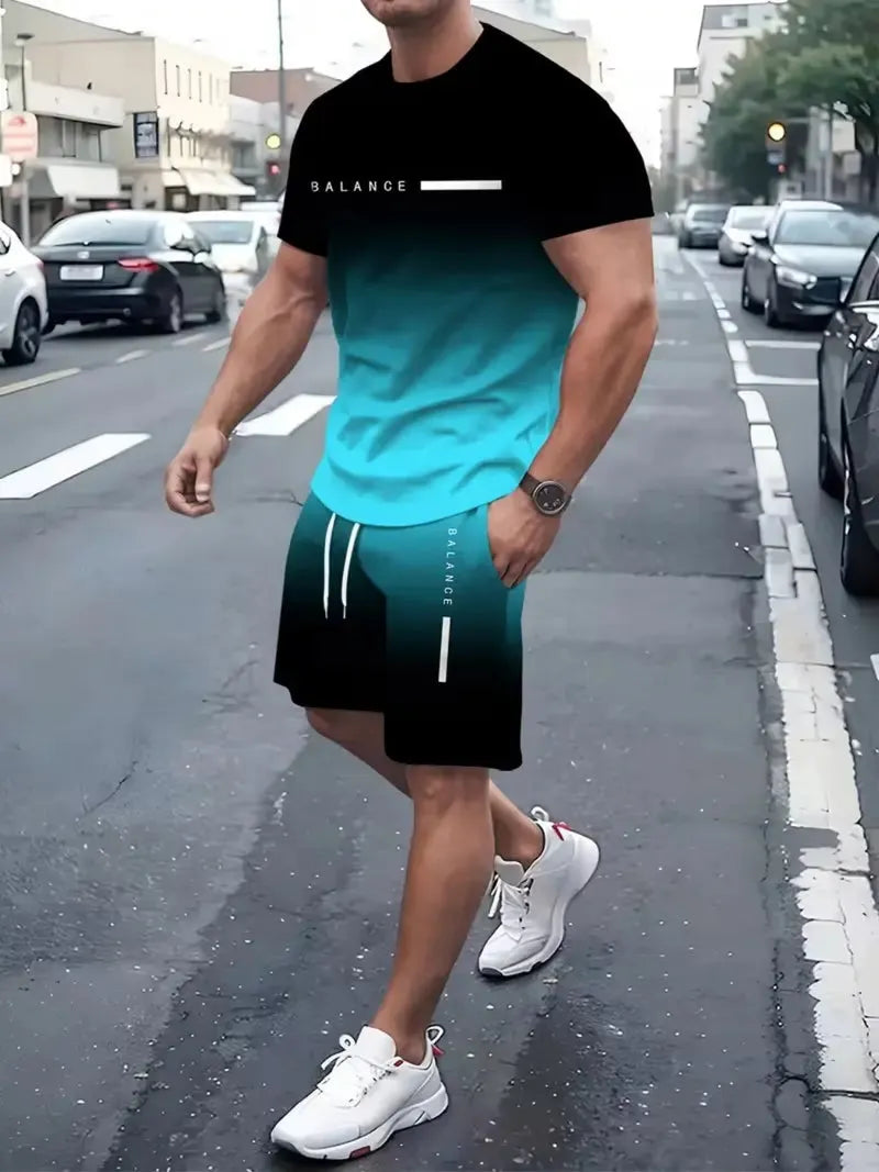 Men's Gradient Fitness 2-Piece Set