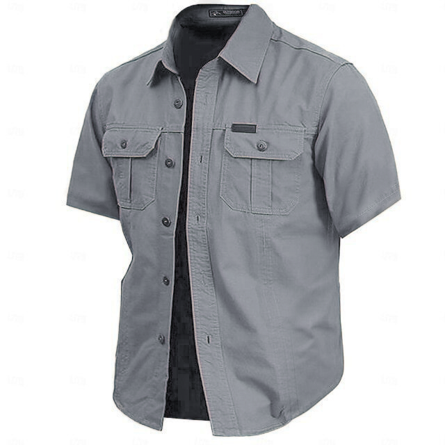 Direct Selling - Cow pattern casual men's work shirt short sleeves