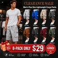 Men's Plus Size Lightweight Cargo Pants