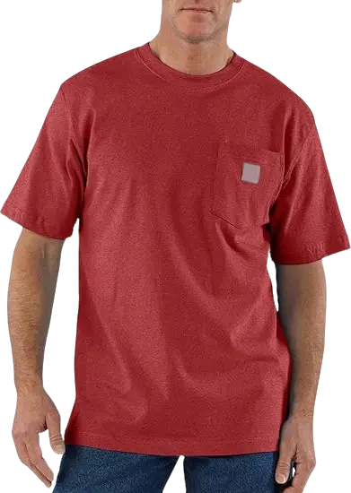Men's Workwear Loose Fit Heavyweight Short-Sleeve Pocket T-Shirt (Also Available in Big & Tall)